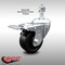 Service Caster 3.5 Inch SS Soft Rubber 1/2 Inch Threaded Stem Caster with Total Lock Brake SCC SCC-SSTSTTL20S3514-SRS-121315 - alternate 5